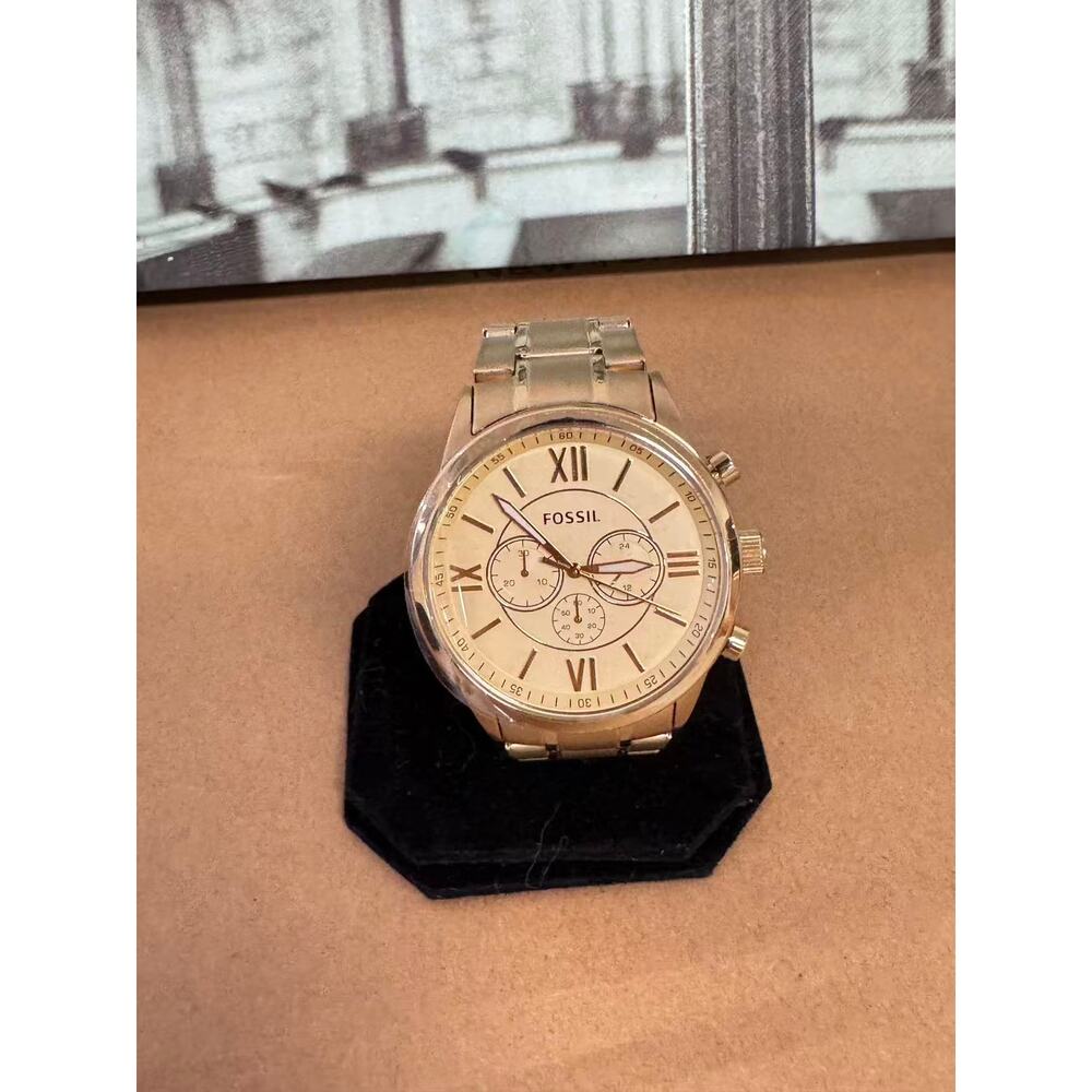 Fossil BQ1128IE Flynn Chronograph Gold-Tone Stainless Steel Watch